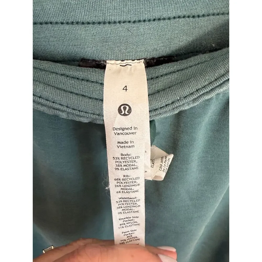 Lululemon Brushed Softstreme Ribbed High-Rise Jogger Green Jasper‎ 4